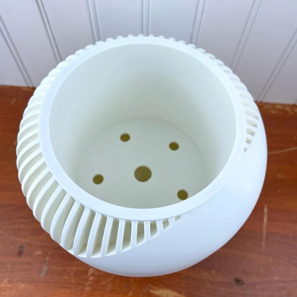 Narvo Planter Pot , Indoor Flower Pot w/ Drainage Hole & Drip Tray - Picture 7 of 10